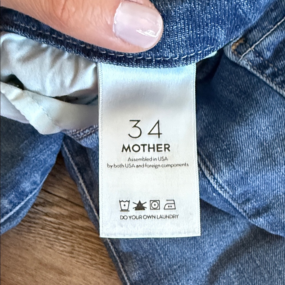 MOTHER Blue Denim Jeans - Picture 5 of 6